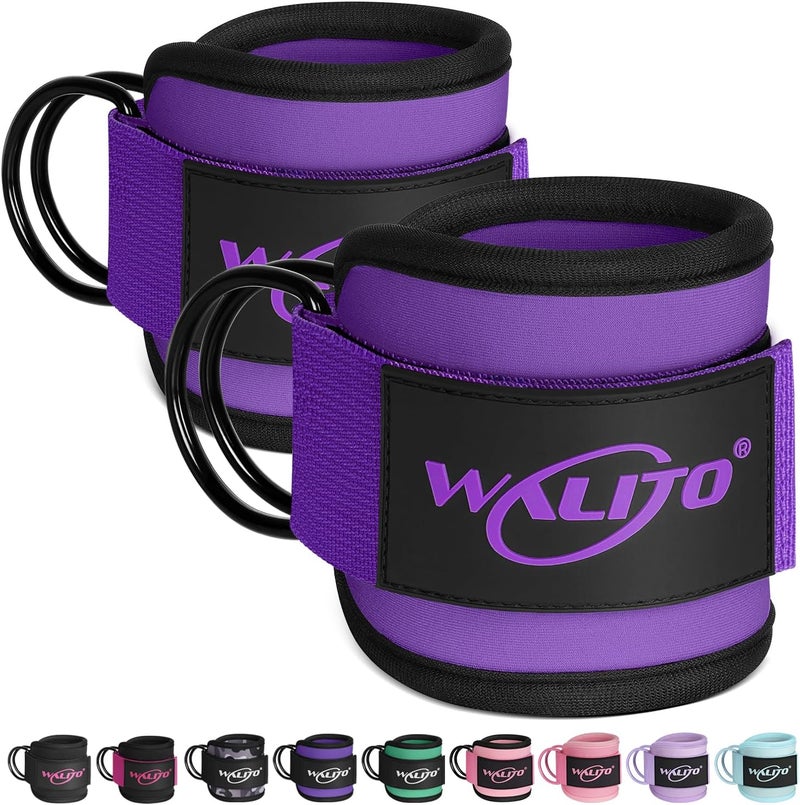 WALITO Gym Ankle Straps for Cable Machines Women & Men - Glute Kickback Ankle Cuff, Adjustable Cable Machine Accessories for Leg Extensions, Hip Abductors & Lower Body Workouts - Image 1
